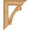 Ekena Millwork Westlake Traditional Rough Sawn Bracket w/ Offset Brace, Western Red Cedar, 8"W x 28"D x 36"H BKT0806X28X36WTL01RWR - alternate 3